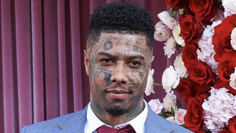 Blueface Wears Suit & Social Media Can’t Stop Reacting (Photos)