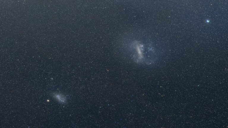 Trouble near the Milky Way: The Large Magellanic Cloud is ripping its smaller neighbor galaxy apart