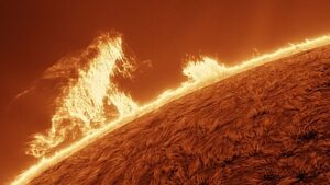 Astrophotographer captures colossal ‘Godzilla’ plasma cloud stalking the edge of the sun (video)