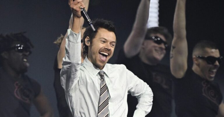 Harry Styles Chokes on Water, Collapses in Viral Video