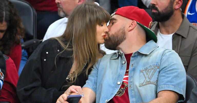 Travis Kelce Honors Taylor Swift at Live L.A. Podcast Show
