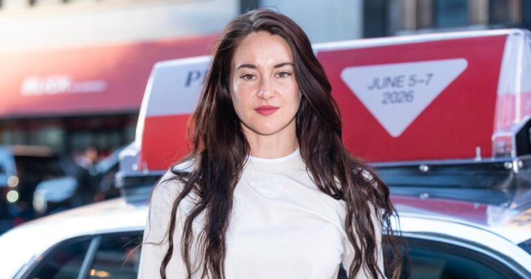 Get Shailene Woodley’s Loose, Slimming White Jeans Look for $32