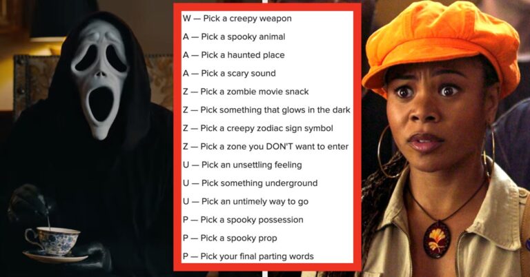 Pick Something Spooky For Every Letter In "WAAAAZZZZUUUPP" And We'll Tell You Which "Scary Movie" Character You Are