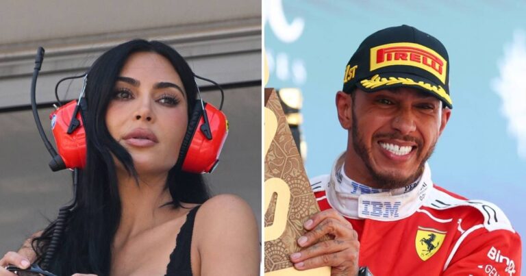 Kim Kardashian, Chicago Celebrate Lewis Hamilton’s Victory
