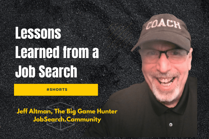 Lessons Learned from a Job Search #shorts