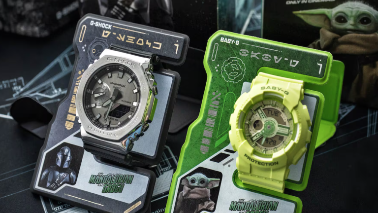 Casio’s new ‘The Mandalorian and Grogu’ watches will show you the time, as well as the way