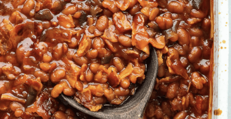 Easy Baked Beans with Bacon and Brown Sugar