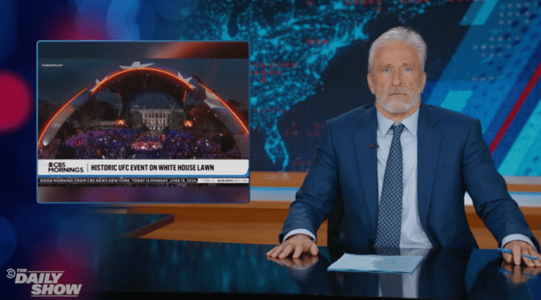 Jon Stewart Derides White House’s UFC Event As ‘God-Awful Mockery’