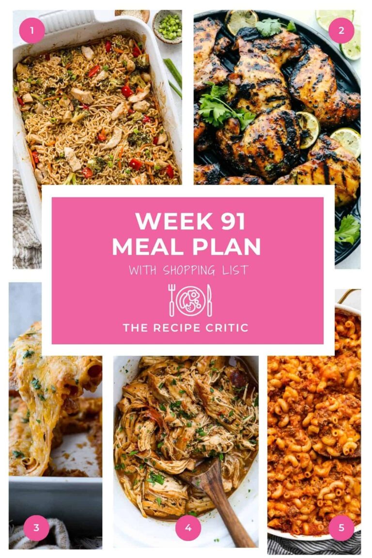 Weekly Meal Plan #91 | The Recipe Critic
