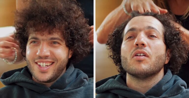 Benny Blanco Gets Hair Styled By Jennifer Aniston