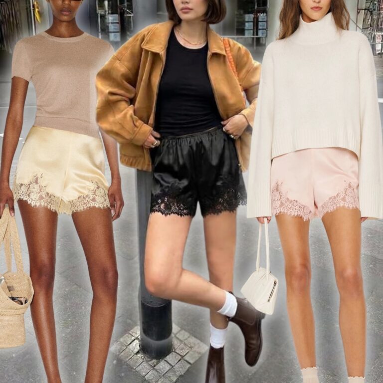 What Is the Satin Lace Shorts Trend From TikTok? How To Recreate It