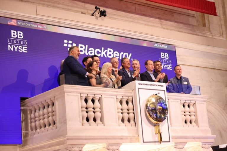 BlackBerry shares surge 23% after the former phone giant reveals its new role in the AI boom