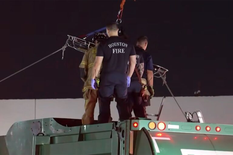 Man Inside Recycling Dumpster Got Tossed into a Garbage Truck. He Was Rescued After Screaming for Help from the Compactor