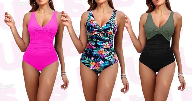 This Slimming 1-Piece Swimsuit on Amazon Looks So Rich