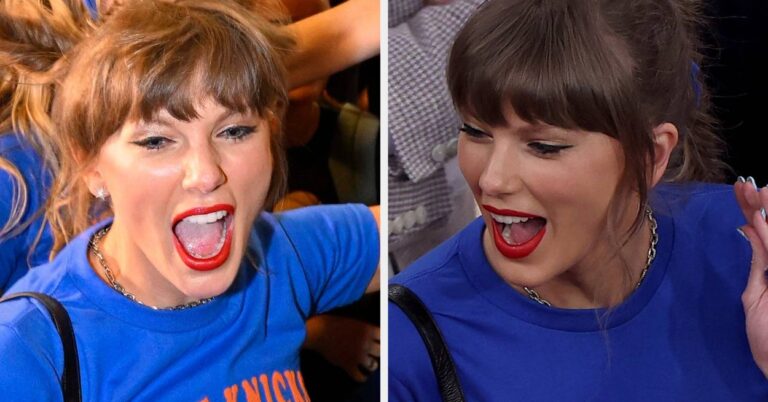 "This Is Giving Middle Class Bachelorette Party": Taylor Swift's Punny Knicks Shirt Has The Internet Completely Divided
