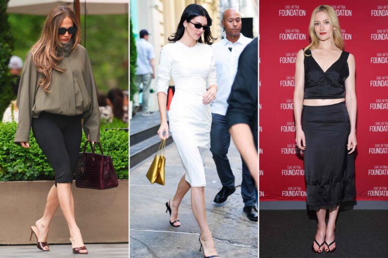 Jennifer Lopez and Kendall Jenner Swapped Flats for Dainty Heels — These Similar Pairs Are Comfy 'Out of the Box'
