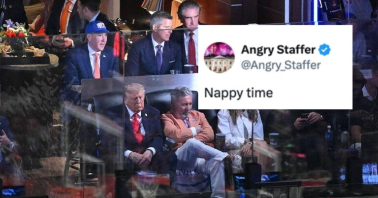 The Internet Is Losing It Over This 23-Second Clip Of Donald Trump Appearing To Sleep At The Knicks Game