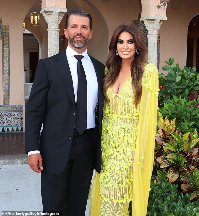 As Kimberly Guilfoyle guzzles at gay-friendly Greek beach bar… Trump exposes her with major new bruising that’s got insiders gasping: ‘We are not buying it anymore’