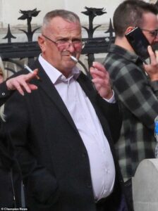 Siblings who went into neighbour’s garden and hacked down their 33-foot Leylandiis set to lose childhood home after being handed £209,000 court bill