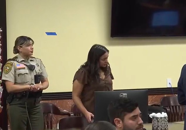 Twisted middle school teacher listens as mom of her young victim, 13, described the horrific abuse that derailed his life