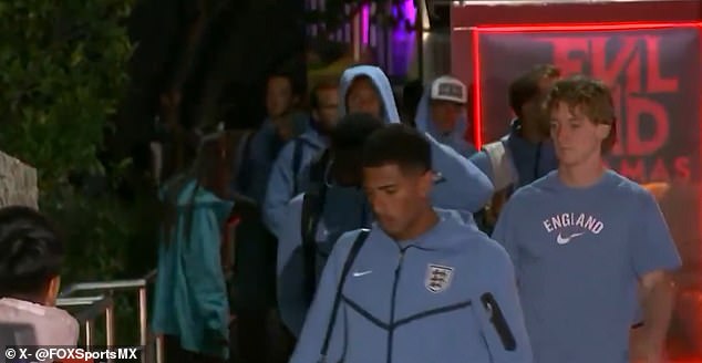 England’s ring of steel at risk as Mexicans LEAK their team hotel and abuse them on arrival ahead of World Cup last-16 clash