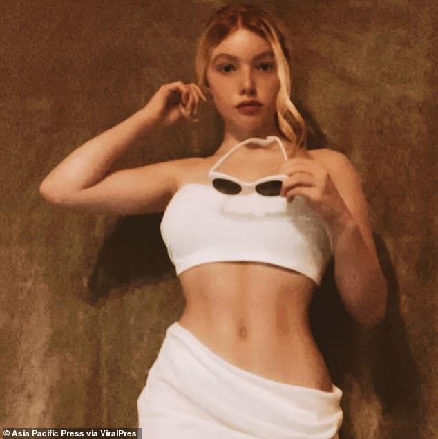 Revealed: British woman, 20, who has been charged with murdering her partner by stabbing him with 20-inch hunting knife at their luxury Thai villa