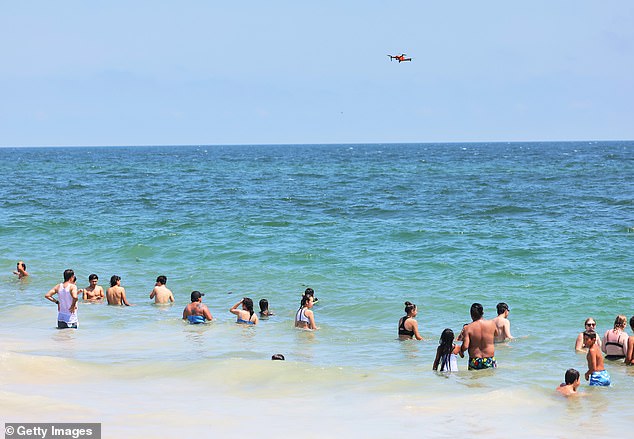 Horror as SHARK attacks beachgoer at popular coastal spot during July 4th celebrations