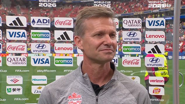 ‘Cringeworthy’ Canada coach Jesse Marsch is slammed for bizarre comment during post-match TV interview after his team crashed out of the World Cup