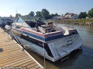 Refueling fishing boat EXPLODES in front of Maryland seafood shack on July 4, forcing multiple choppers to airlift severely injured victims