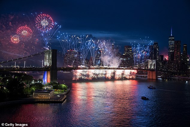 Fourth of July celebrations erupt in gunfire near iconic NYC beach as 4 CHILDREN are rushed to hospital