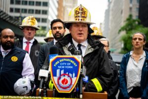 Sagging NYC skyscraper is still at risk of COLLAPSING like a ‘pancake’ FDNY official warns