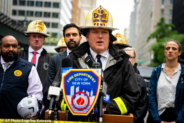 Sagging NYC skyscraper is still at risk of COLLAPSING like a ‘pancake’ FDNY official warns