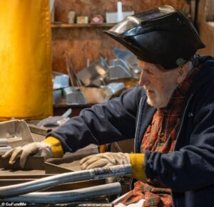 Heartbreak as America’s last blueberry harvest toolmaker, 84, loses his Maine workshop to devastating fire