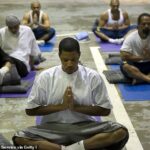 Prisoners are being offered ‘woke’ yoga classes to help control their behaviour as part of £30,000 contract at taxpayers’ expense