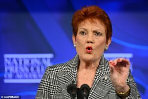 Liberal leader Angus Taylor refuses to work with Pauline Hanson’s One Nation – after she urged them to come together
