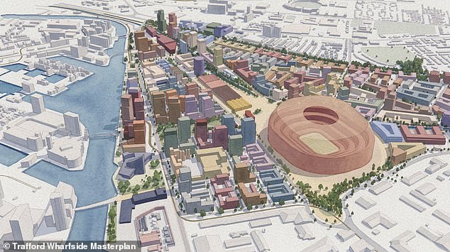 Manchester United reveal new images and models of their new £2bn 100,000-seater stadium plan, confirming the location of ‘New Old Trafford’ for the first time