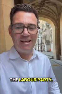 Let the coronation begin! Andy Burnham admits it is ‘starting to feel very real’ as fawning Labour MPs QUEUE to back him for leader – after last rival Al Carns pulled out of race