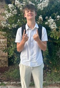 Boy, 17, argued with mother over FACEBOOK posts she made about him before he allegedly killed her and tried to kill his father, neighbor says