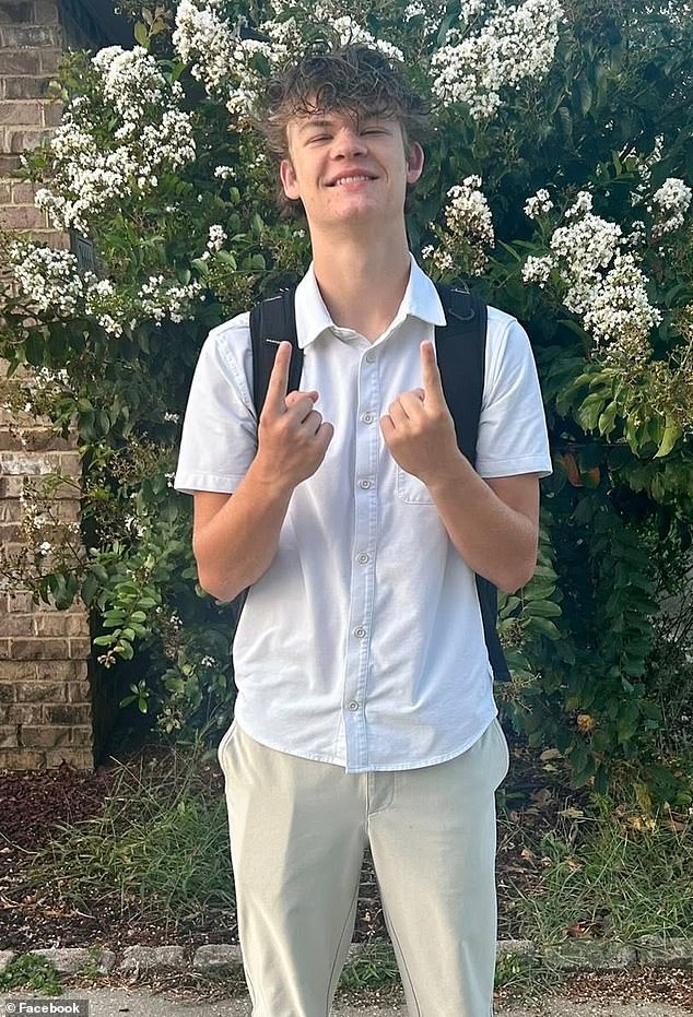 Boy, 17, argued with mother over FACEBOOK posts she made about him before he allegedly killed her and tried to kill his father, neighbor says