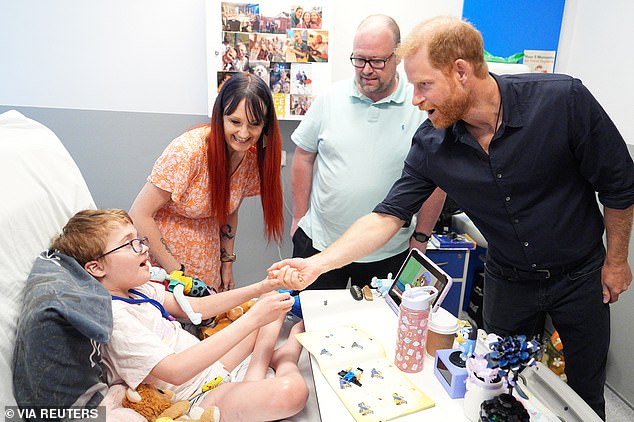 Meghan will bring Archie and Lilibet to the UK to join Harry this weekend but won’t be seen in public
