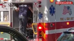 Disturbing video shows unconscious Mitch McConnell stretchered into ambulance