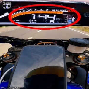 Terrifying moment biker hits 178mph on cross-country ride that ended when his brother-in-law was killed in road crash