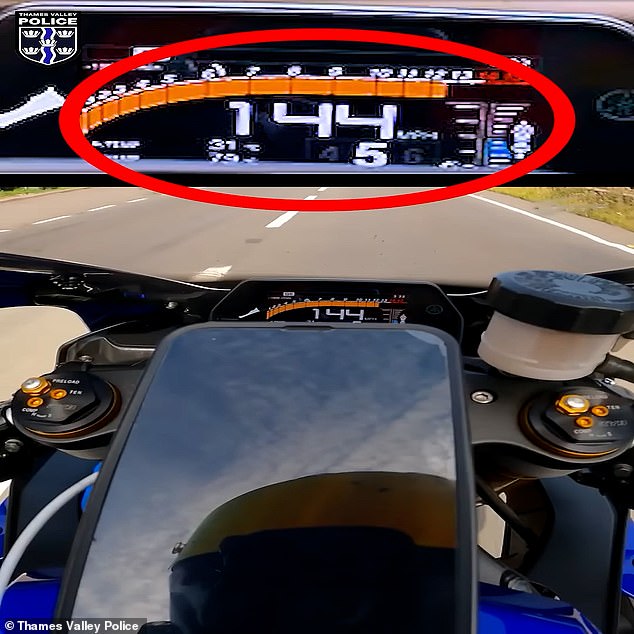 Terrifying moment biker hits 178mph on cross-country ride that ended when his brother-in-law was killed in road crash