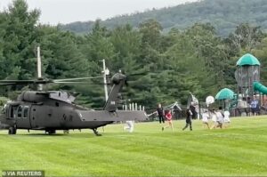 Black Hawk helicopters are needed to urgently rescue children from catastrophic once-in-a-millennium floods as terrified parents fear a repeat of deadly Camp Mystic disaster