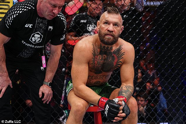 Conor McGregor’s UFC return ends in disaster as Irishman suffers brutal injury just ONE MINUTE into UFC 329 showdown against nemesis Max Holloway