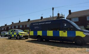 Police search home of man arrested in Rotherham over murder of Ann Widdecombe  – as neighbours say officers surrounded the property an hour before England’s World Cup quarter-final match