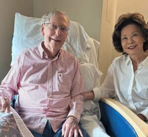 Mitch McConnell breaks four-week silence with first photo and update on his mystery hospitalization
