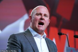 Union barons branded ‘champagne socialists’ as it emerges more than a third are on six-figure pay packages – including bosses threatening more shutdowns of hospitals, schools and the rail network