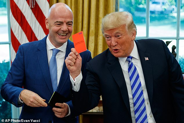Donald Trump’s White House back ENGLAND to win the World Cup after co-hosts were thrashed by Belgium – and Harry Kane’s golf game with the US president