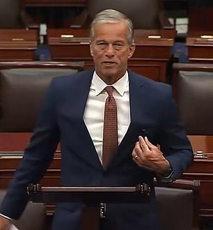 Republican leader SOBS during dramatic final tribute for Lindsey Graham